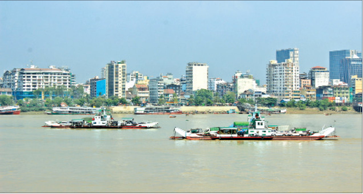 ဝါးတန်း-ဒလ ယာဉ်ကူးတို့လမ်းသွား ရိုရိုရေယာဉ်များပုံ